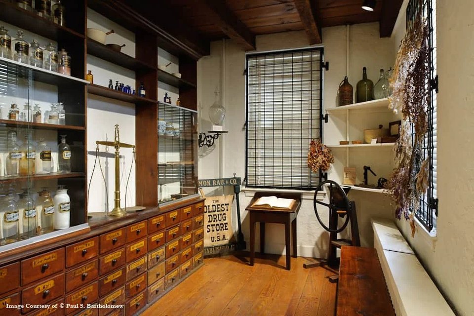 The Interior of the 1752 Apothecary