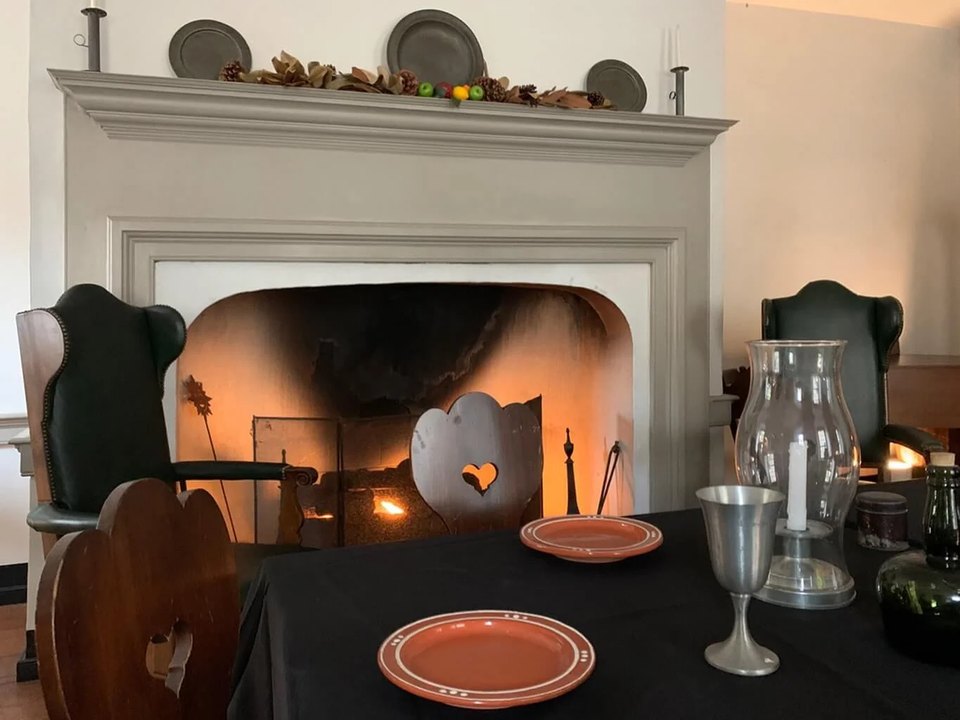 Gaststube or Guest Parlor at the Sun Inn - Checking In Exhibit