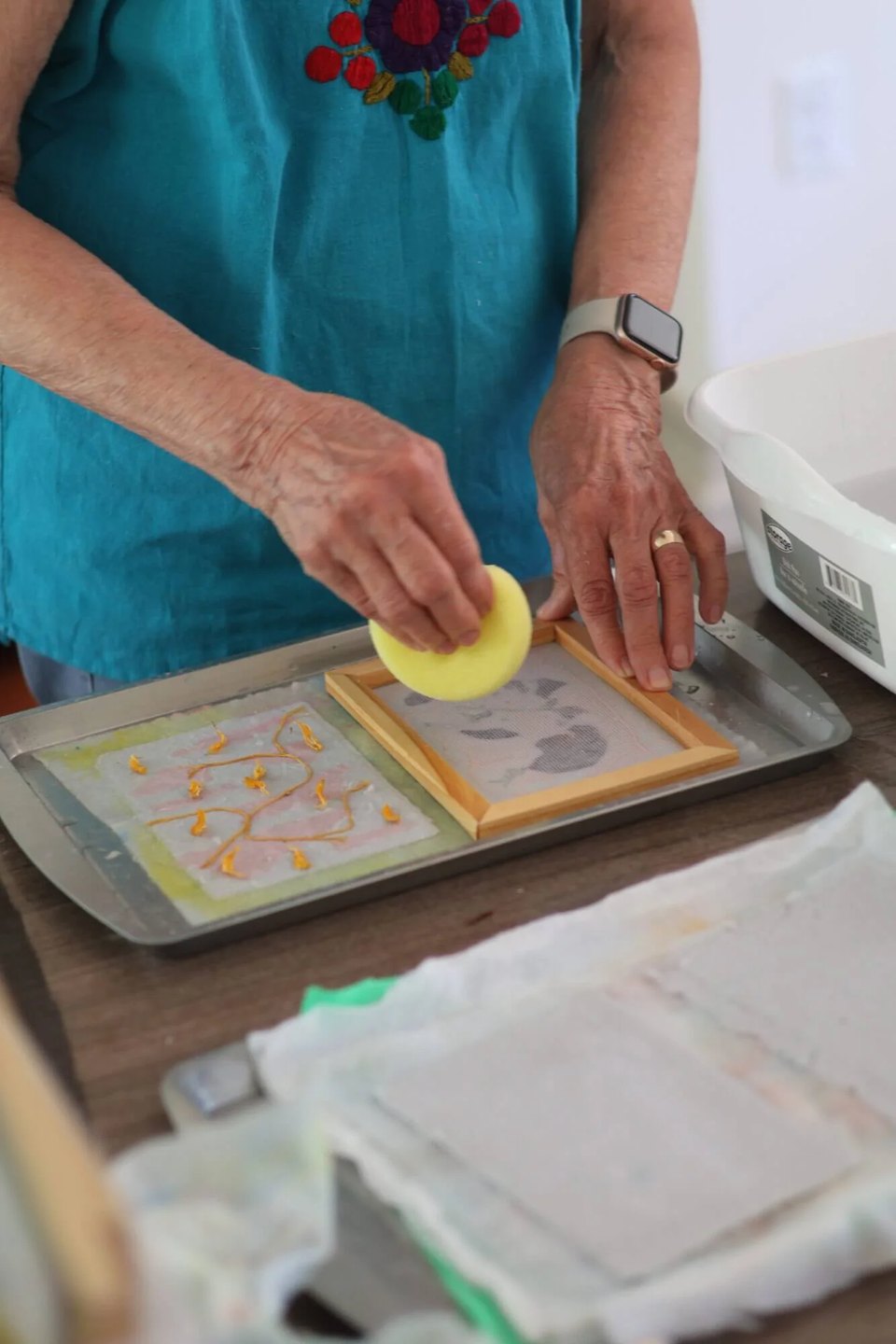 Papermaking class is one of many artisan classes offered at the Historic Bethlehem Museums & Sites Maker's Retreat