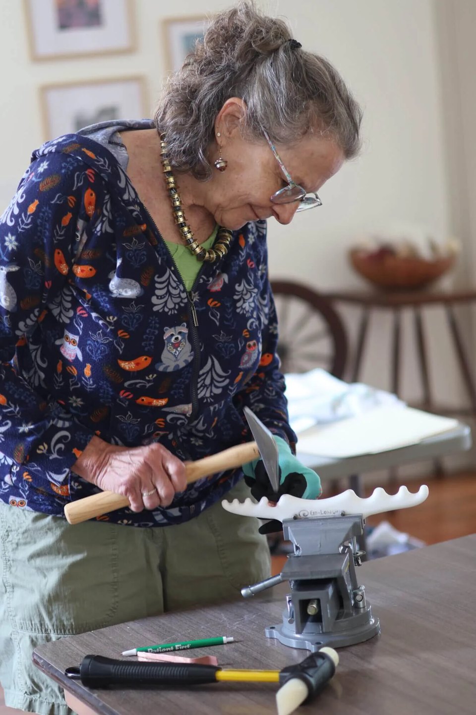 Class participant in Bethlehem, PA craft class