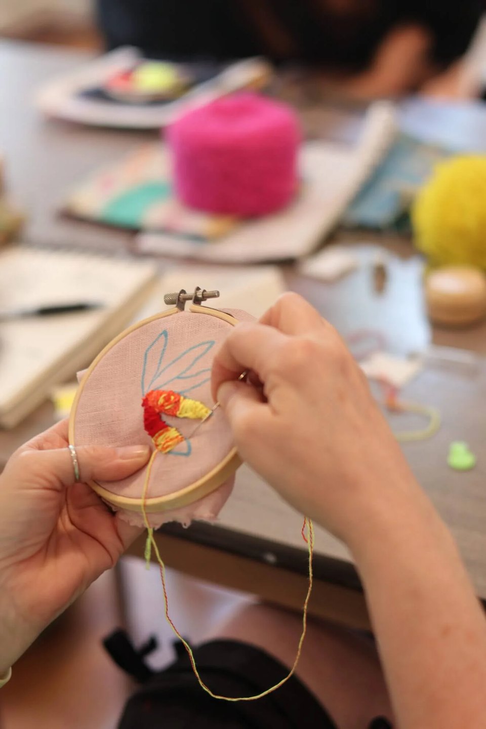 Embroidery class craft in Bethlehem, PA