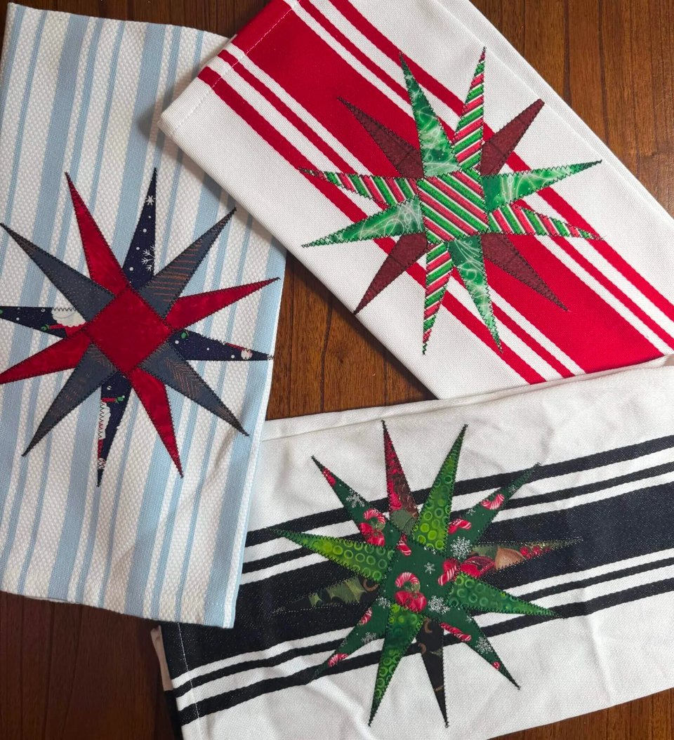 Star Applique Towel Demo & Build Your Own Design