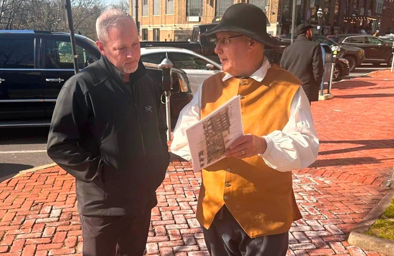 Walking Tour Guide with guest